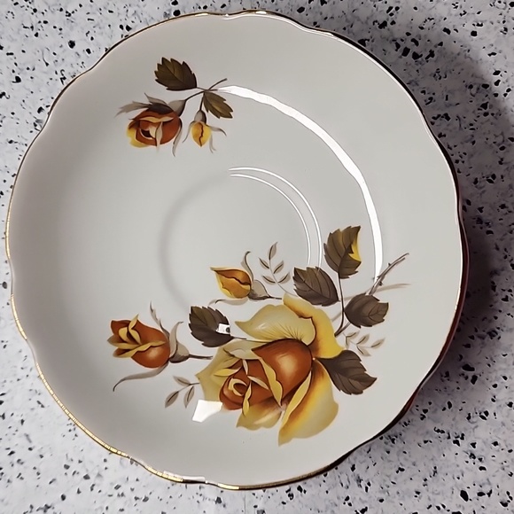 Yellow Rose Regency English Bone China Tea Cup & Saucer MINT - Picture 3 of 8